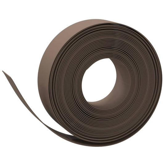 Vidaxl tuinranden 2 st 10 m 15 cm polyetheen bruin