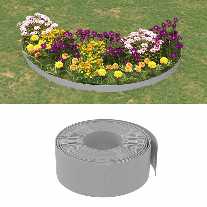 Load image into Gallery viewer, Vidaxl tuinranden 5 st 10 m 20 cm polyetheen grijs
