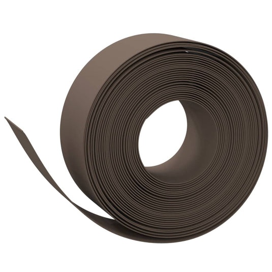 Vidaxl tuinranden 2 st 10 m 20 cm polyetheen bruin