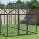 VidaXL Volière 1,79x2x1,85 m aluminium antracietkleurig