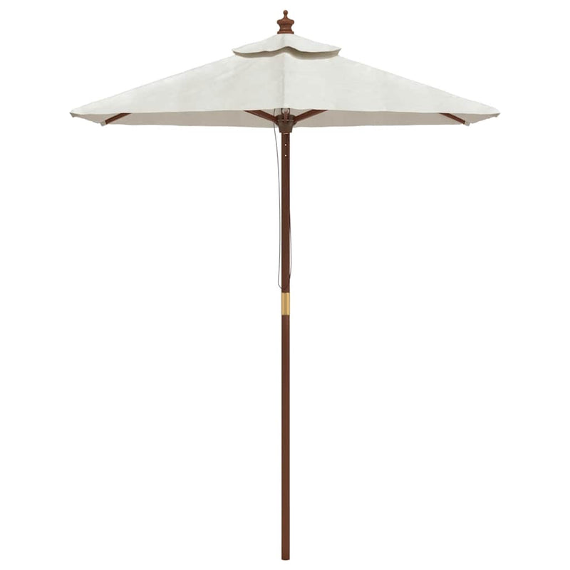 ギャラリービューアに画像をロードする, Vidaxl parasol met houten paal 196x231 cm zandkleurig
