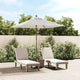 Vidaxl parasol met houten paal 198x198x231 cm zandkleurig