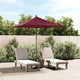 Vidaxl parasol met houten paal 198x198x231 cm bordeauxrood
