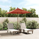 Vidaxl parasol met houten paal 198x198x231 cm terracottakleurig