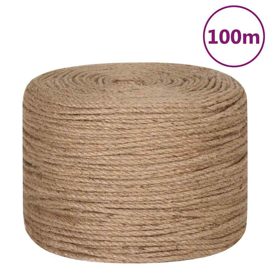 Vidaxl touw 100 m lang 4 mm dik jute