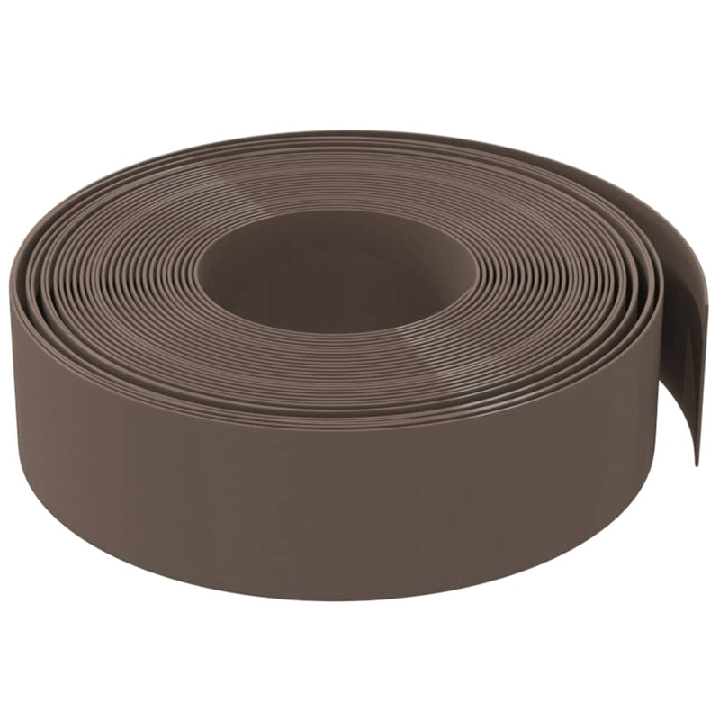 Load image into Gallery viewer, Vidaxl tuinrand 10 m 15 cm polyetheen bruin
