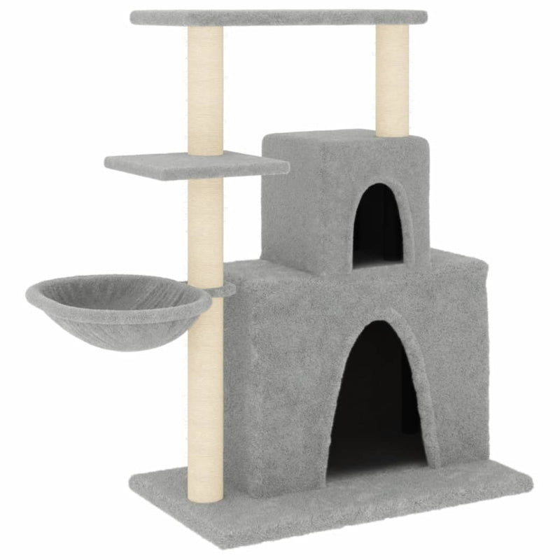 Load image into Gallery viewer, Vidaxl kattenmeubel met sisal krabpalen 83 cm lichtgrijs
