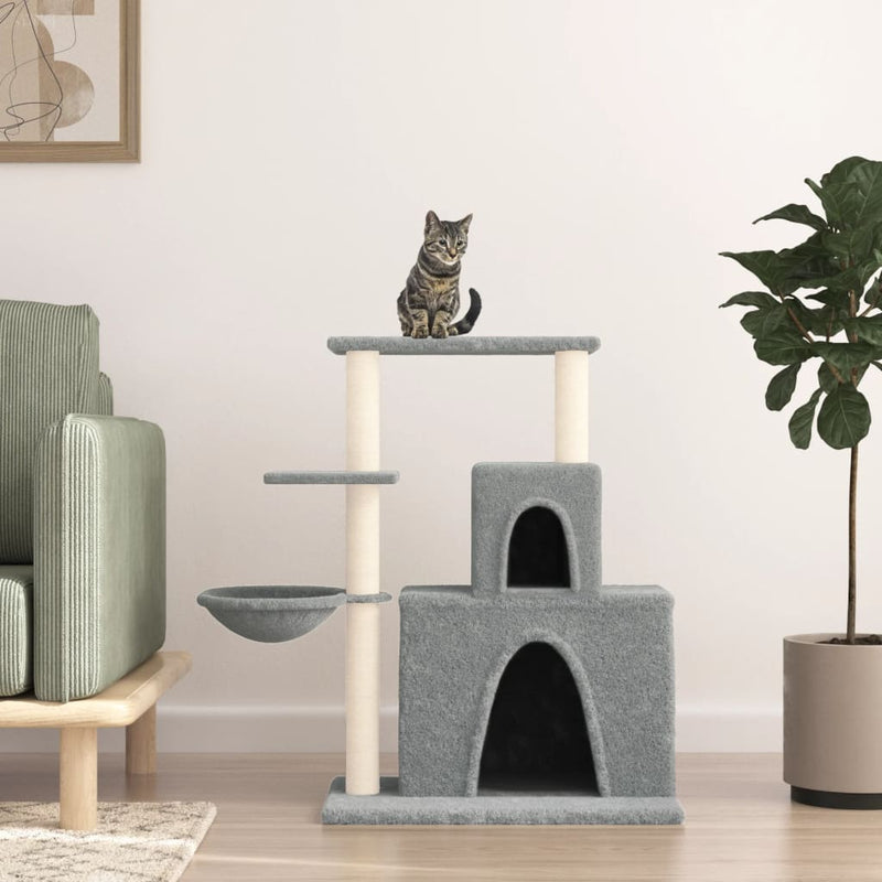 Load image into Gallery viewer, Vidaxl kattenmeubel met sisal krabpalen 83 cm lichtgrijs
