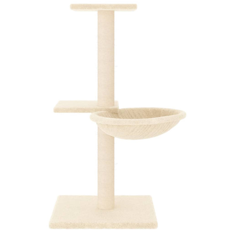 Load image into Gallery viewer, Vidaxl kattenmeubel met sisal krabpalen 72 cm crèmekleurig

