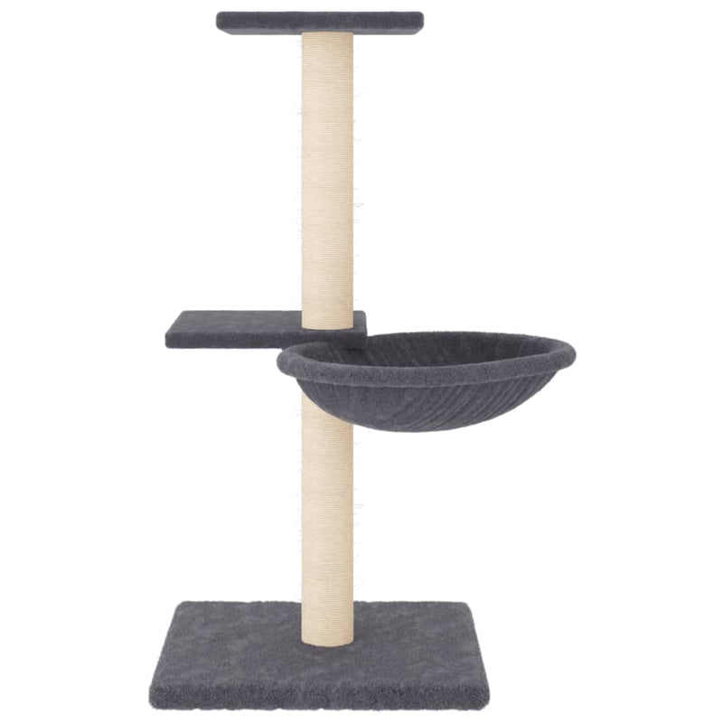 Load image into Gallery viewer, Vidaxl kattenmeubel met sisal krabpalen 72 cm donkergrijs
