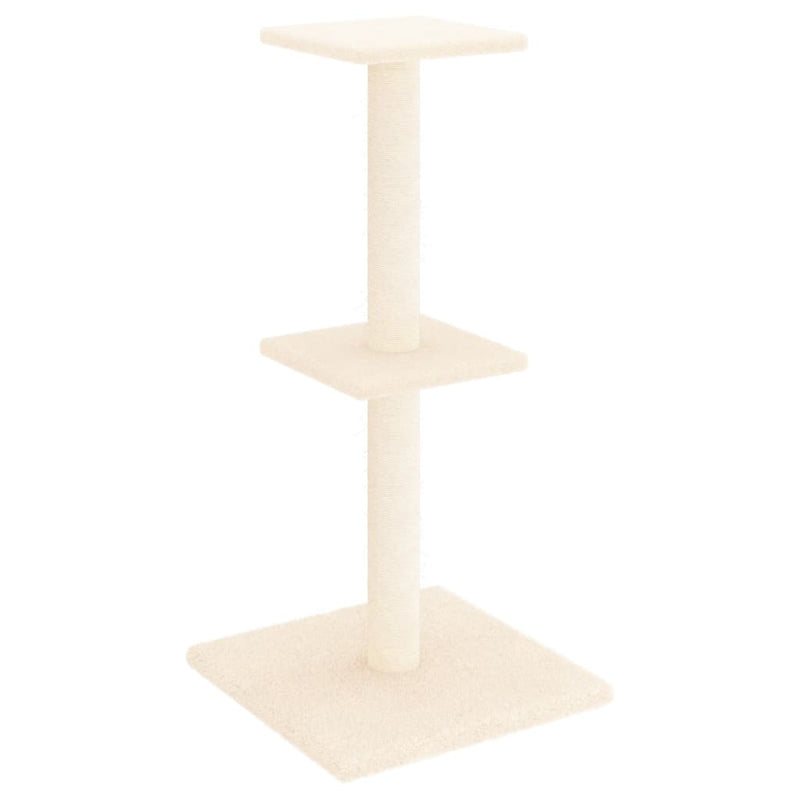 Afbeelding laden in galerijviewer, Vidaxl kattenmeubel met sisal krabpalen 73 cm crèmekleurig
