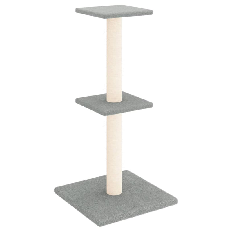 Afbeelding laden in galerijviewer, Vidaxl kattenmeubel met sisal krabpalen 73 cm lichtgrijs
