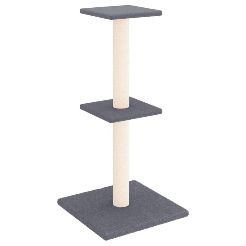Load image into Gallery viewer, Vidaxl kattenmeubel met sisal krabpalen 73 cm donkergrijs
