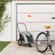 Vidaxl hondenfietstrailer oxford stof en ijzer grijs