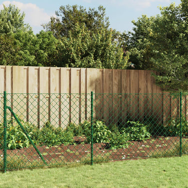 Vidaxl gaashek met grondankers 1x10 m groen