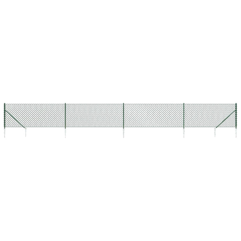 Load image into Gallery viewer, Vidaxl gaashek met grondankers 1,1x10 m groen
