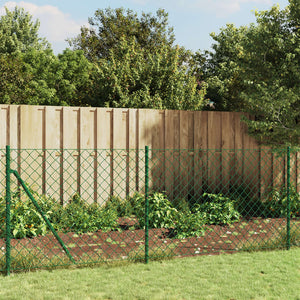 Vidaxl gaashek met grondankers 1,1x10 m groen