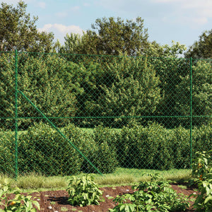 VidaXL Gaashek met grondankers 1,4x25 m groen