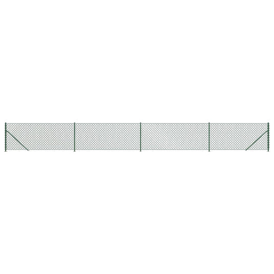 Vidaxl gaashek met flens 0,8x10 m groen