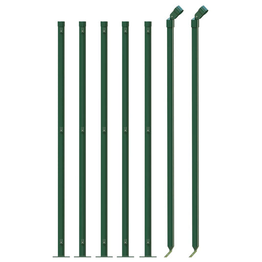Vidaxl gaashek met flens 0,8x10 m groen