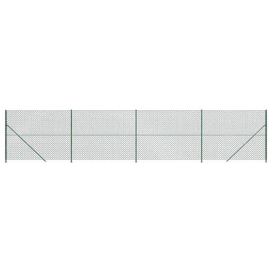 Vidaxl gaashek met flens 1,4x10 m groen