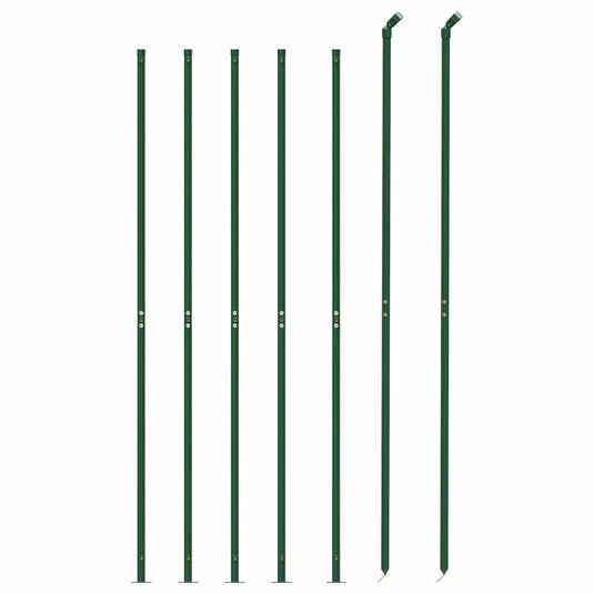 Vidaxl gaashek met flens 1,4x10 m groen