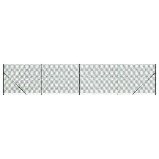 Vidaxl gaashek met flens 2x10 m groen