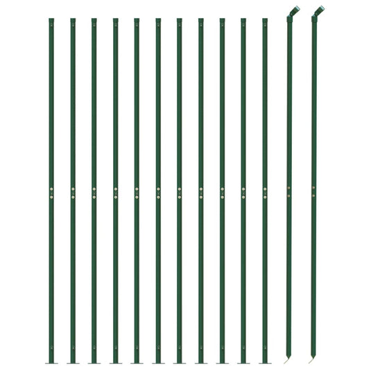 VidaXL Gaashek met flens 1,6x25 m groen