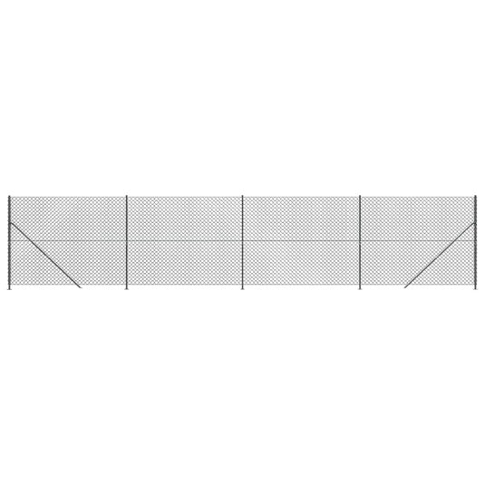 Vidaxl gaashek met flens 2x10 m antracietkleurig