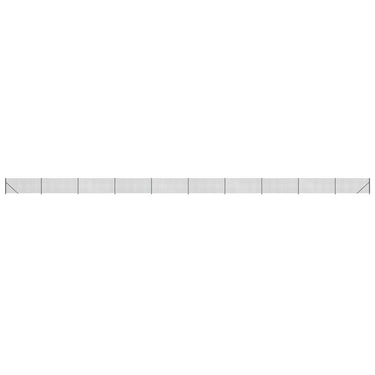Vidaxl gaashek met flens 0,8x25 m antracietkleurig