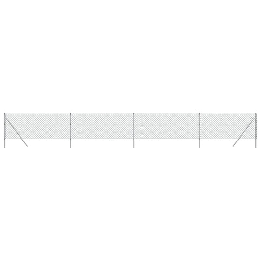 Vidaxl gaashek 1,1x10 m zilverkleurig