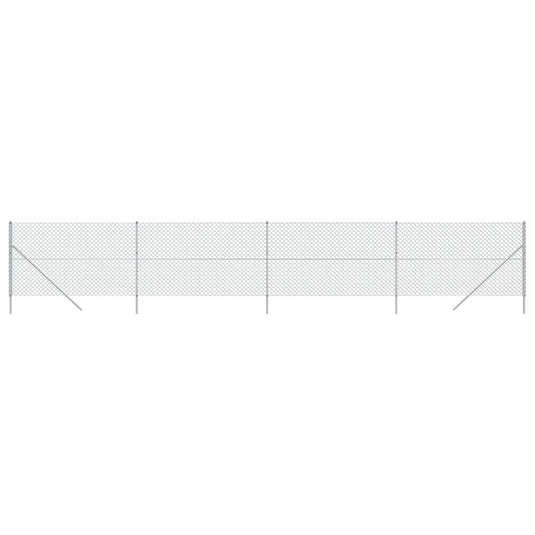 VidaXL Gaashek 2x10 m zilverkleurig
