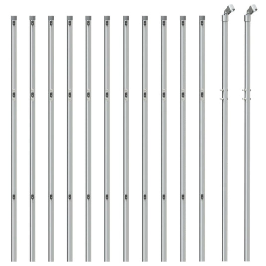 Vidaxl gaashek 0,8x25 m zilverkleurig