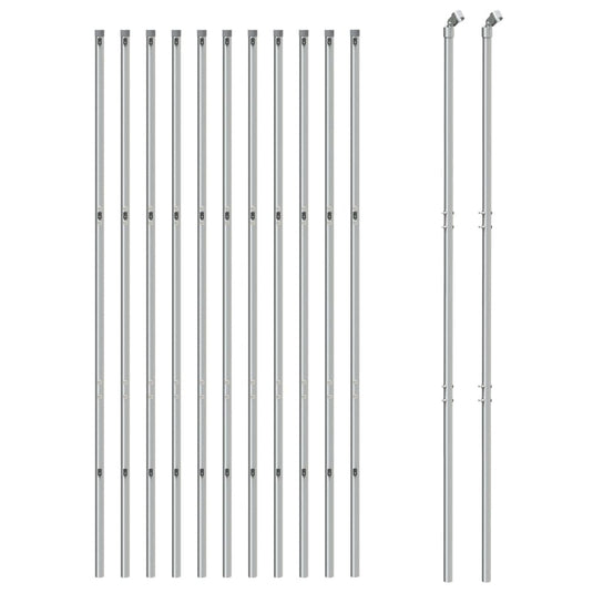 VidaXL Gaashek 1,4x25 m zilverkleurig