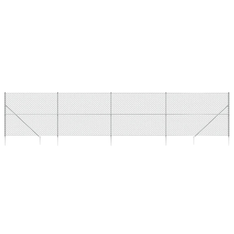 Load image into Gallery viewer, VidaXL Gaashek met grondankers 2,2x10 m zilverkleurig
