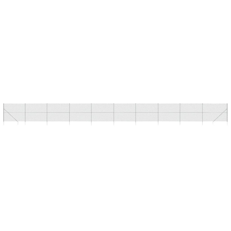 Load image into Gallery viewer, VidaXL Gaashek met grondankers 2,2x25 m zilverkleurig
