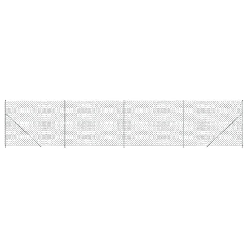 Load image into Gallery viewer, Vidaxl gaashek met flens 2x10 m zilverkleurig
