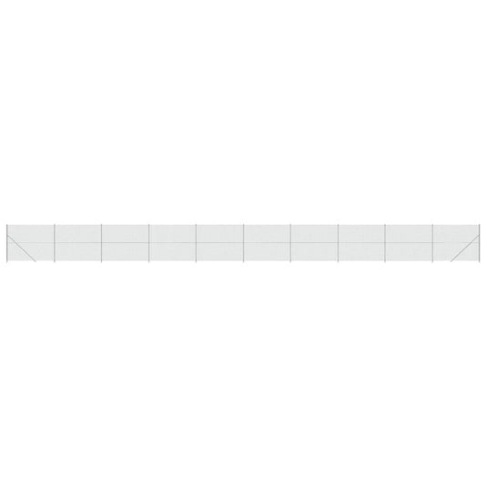 VidaXL Gaashek met flens 1,8x25 m zilverkleurig