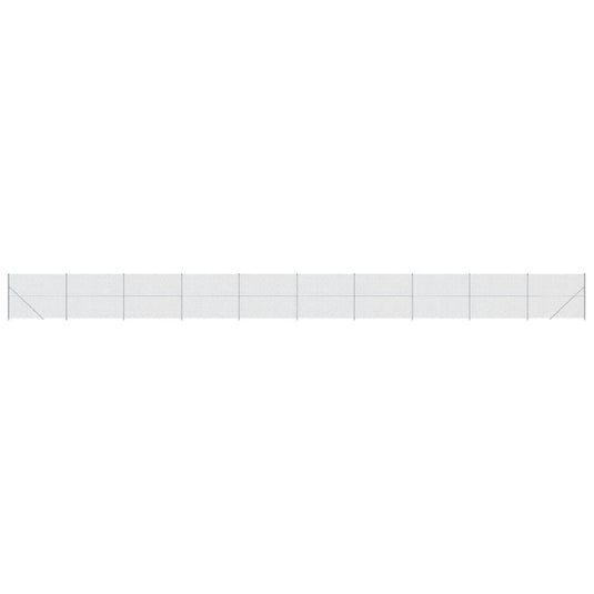 VidaXL Gaashek met flens 2,2x25 m zilverkleurig