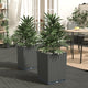 Vidaxl plantenbakken 2 st 30x30x37 cm polypropeen zwart