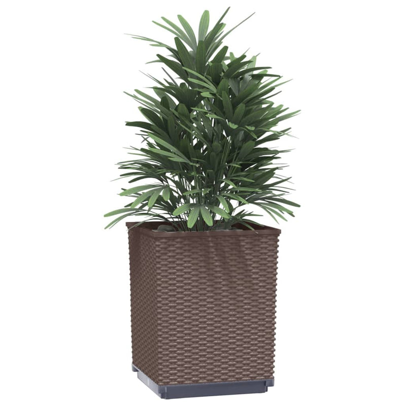 Load image into Gallery viewer, Vidaxl plantenbakken 2 st 30x30x37 cm polypropeen bruin
