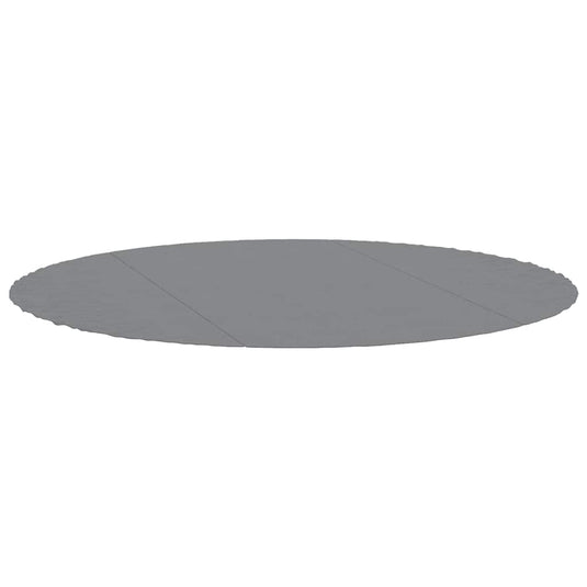 Vidaxl zwembadgrondzeil ø306 cm polyester geotextiel lichtgrijs