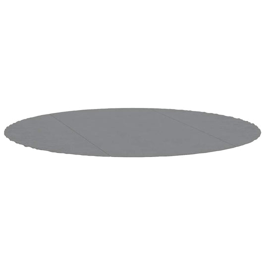 Vidaxl zwembadgrondzeil ø306 cm polyester geotextiel lichtgrijs