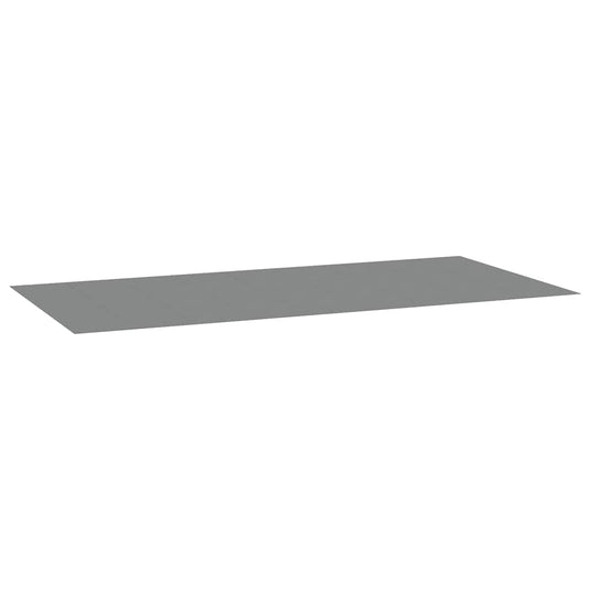 Vidaxl zwembadgrondzeil 999x500 cm polyester geotextiel lichtgrijs