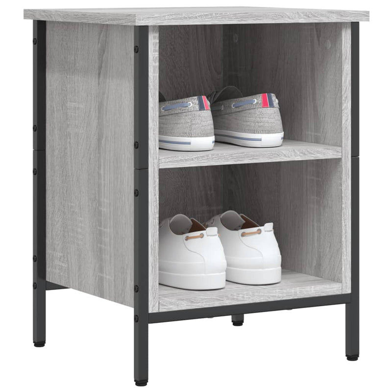 Load image into Gallery viewer, Vidaxl schoenenkast 38x35x50 cm bewerkt hout grijs sonoma eikenkleurig
