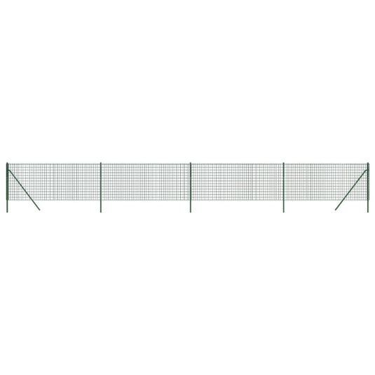 Vidaxl draadgaashek 0,8x10 m gegalvaniseerd staal groen