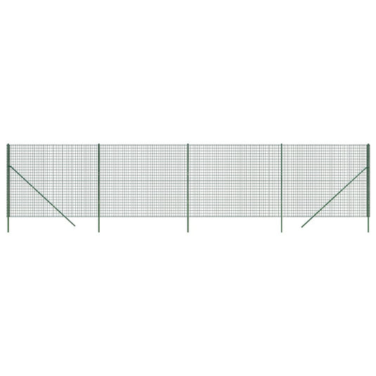 Vidaxl draadgaashek 1,6x10 m gegalvaniseerd staal groen