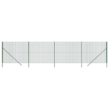 Vidaxl draadgaashek 2,2x10 m gegalvaniseerd staal groen