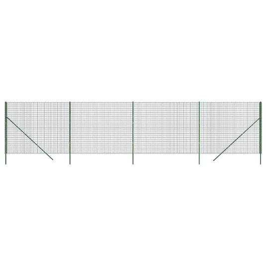 Vidaxl draadgaashek 2,2x10 m gegalvaniseerd staal groen