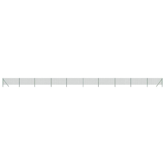 Vidaxl draadgaashek 1x25 m gegalvaniseerd staal groen
